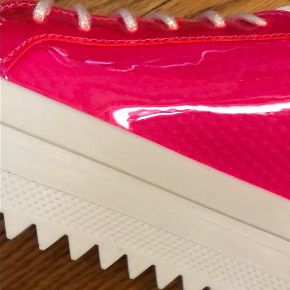 Hot Pink Lucky Step Platform Sneaker - Picture 3 of 4